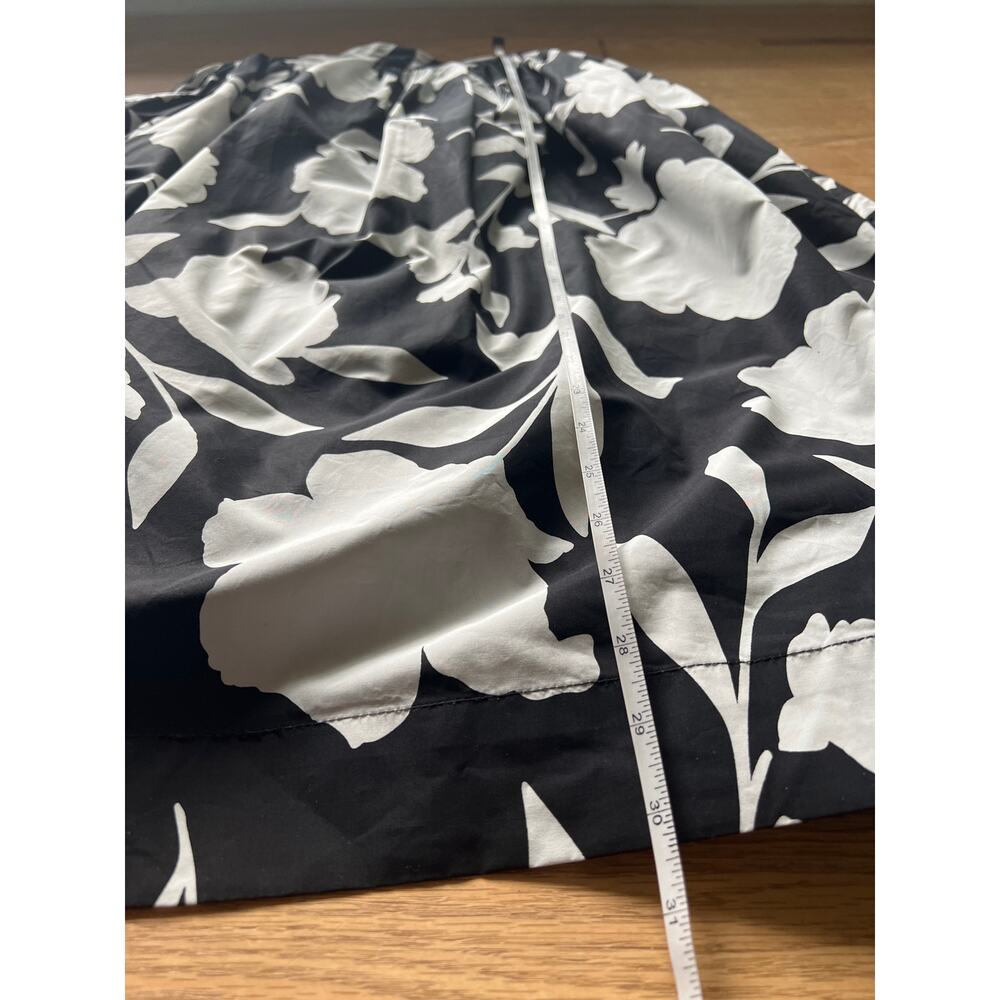 Kate Spade Black and White Floral A-Line Skirt - Picture 4 of 8